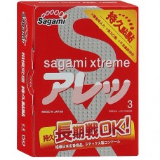 Облегающие усиленные презервативы с точечной текстурой Sagami FEEL LONG 3’S